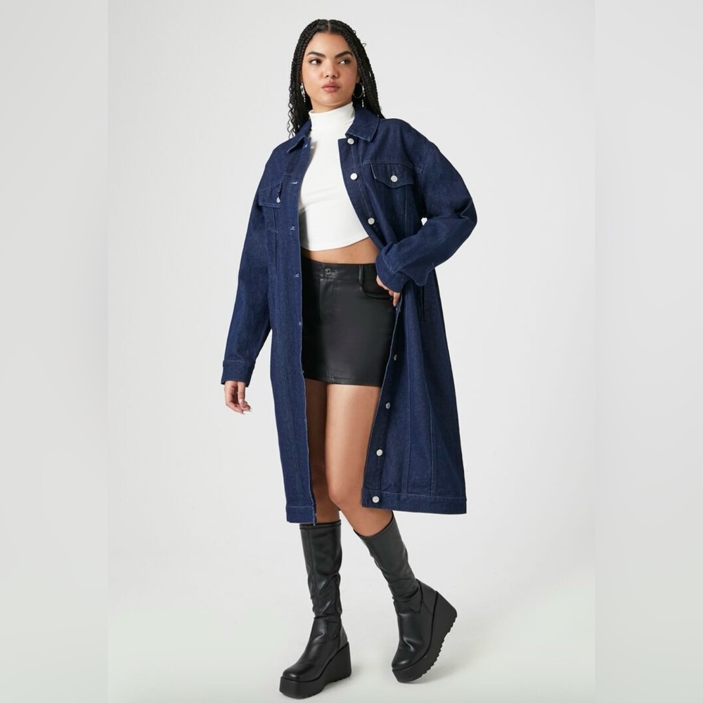 Women's Long Denim Coat